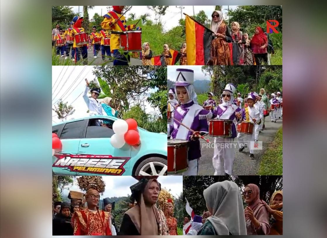 Pawai Meriah Warnai Peringatan HUT RI ke-79 di Jorong Baruh Bukik