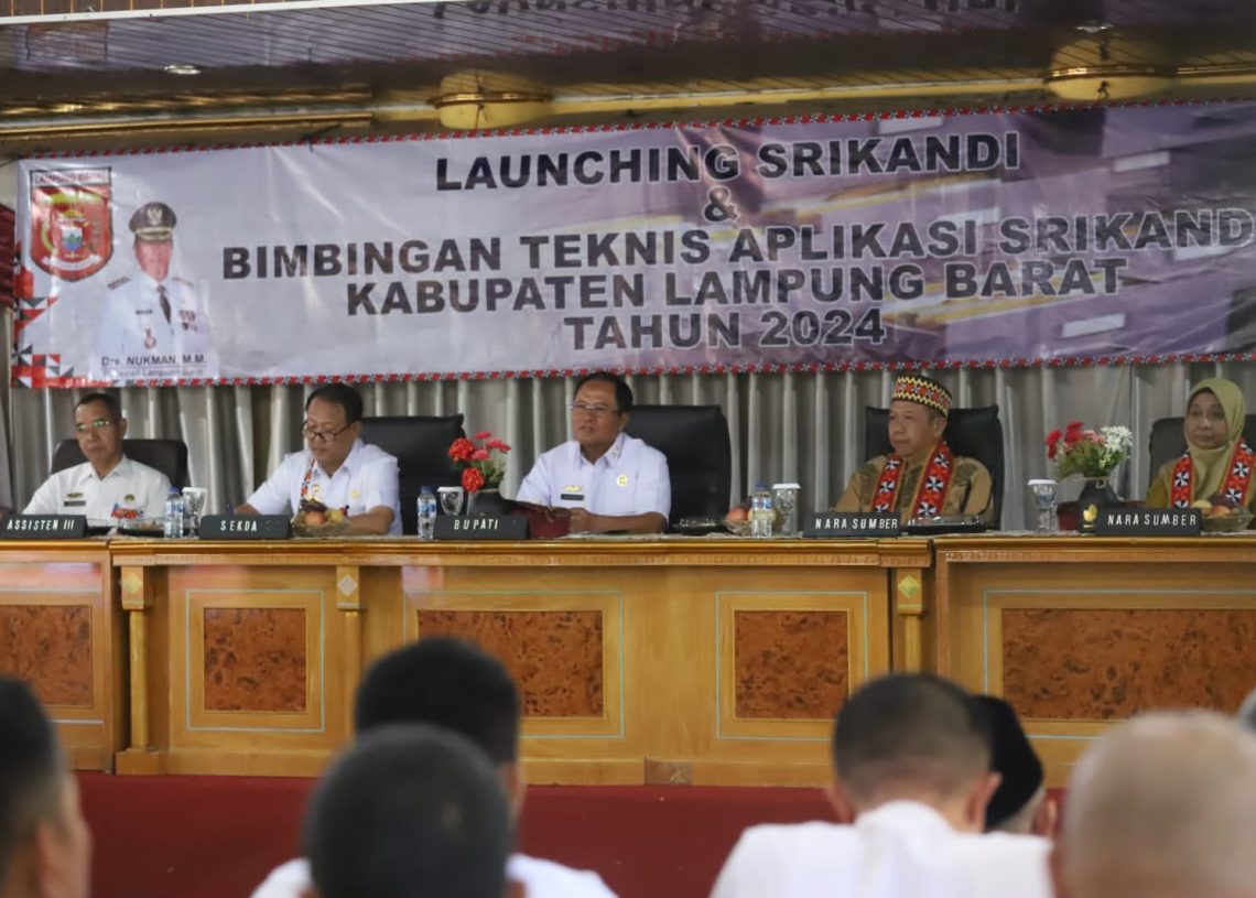 Pemkab Lambar Launching Aplikasi Srikandi dan Gelar Bimtek Implementasi Srikandi