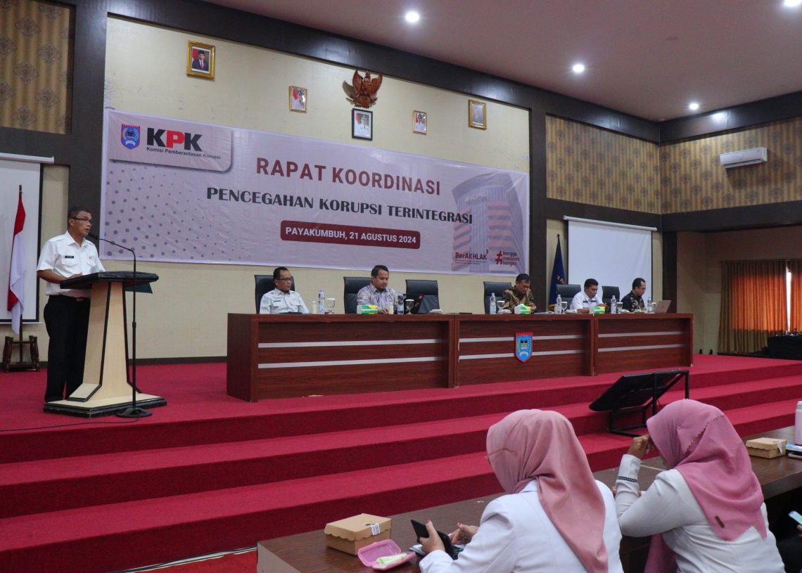 Wakili Pj Wali Kota, Rida Ananda Ikuti Rapat Koordinasi Pencegahan Korupsi Terintegrasi