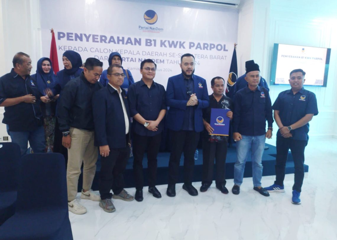Paslon Rizki Kurniawan Nakasri – Ferizal Ridwan Terima B1 KWK dari Partai Nasdem