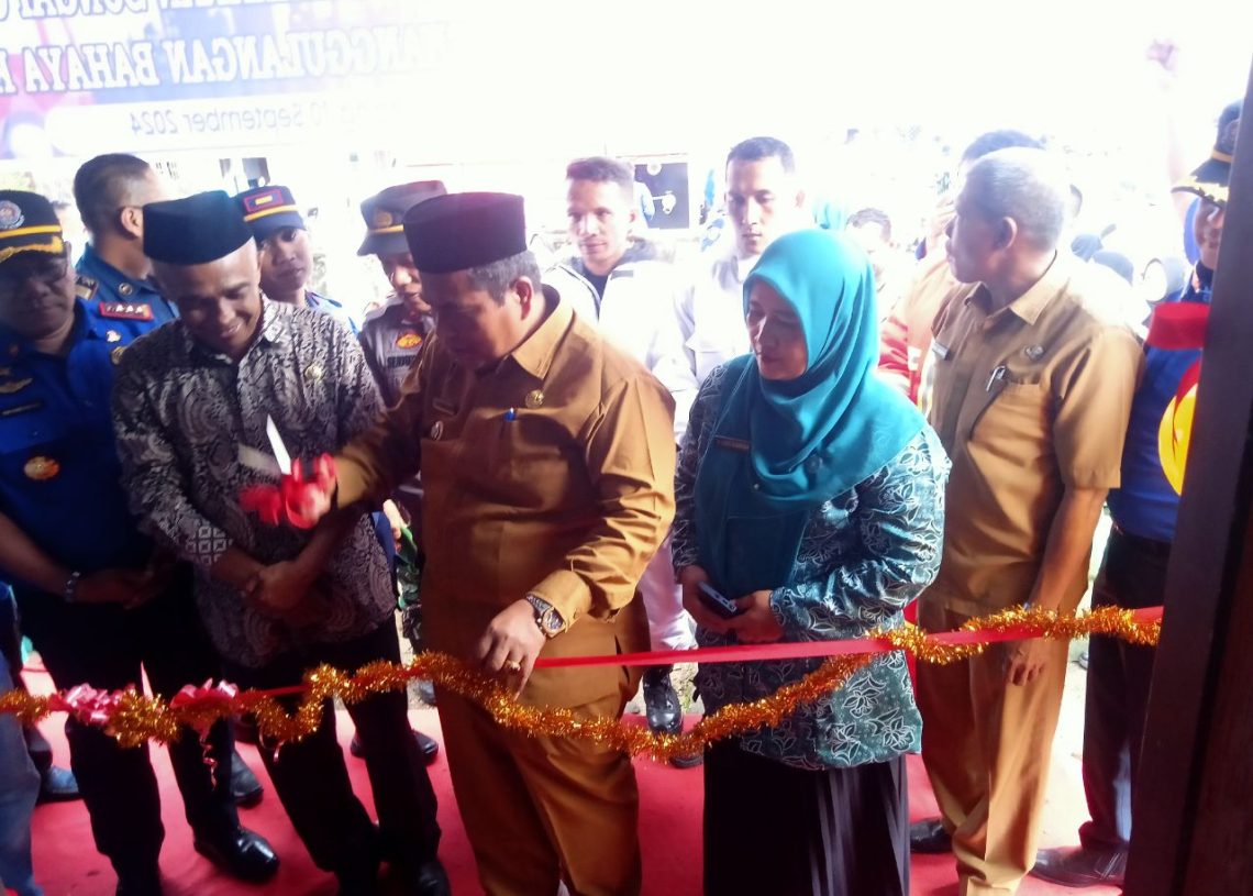 Wujud Pemerataan Pembangunan, Bupati Suhatri Bur Resmikan Posko Pemadam Wilayah Utara