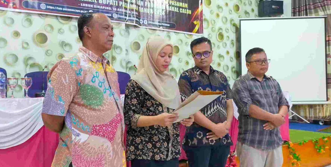 KPU Pasaman Klarifikasi Video Viral Soal Calon Bupati