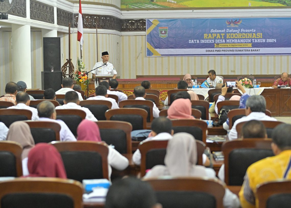 IDM Sumbar 2024 Catatkan 368 Nagari/Desa Mandiri dan 10 Lainnya Tertinggal