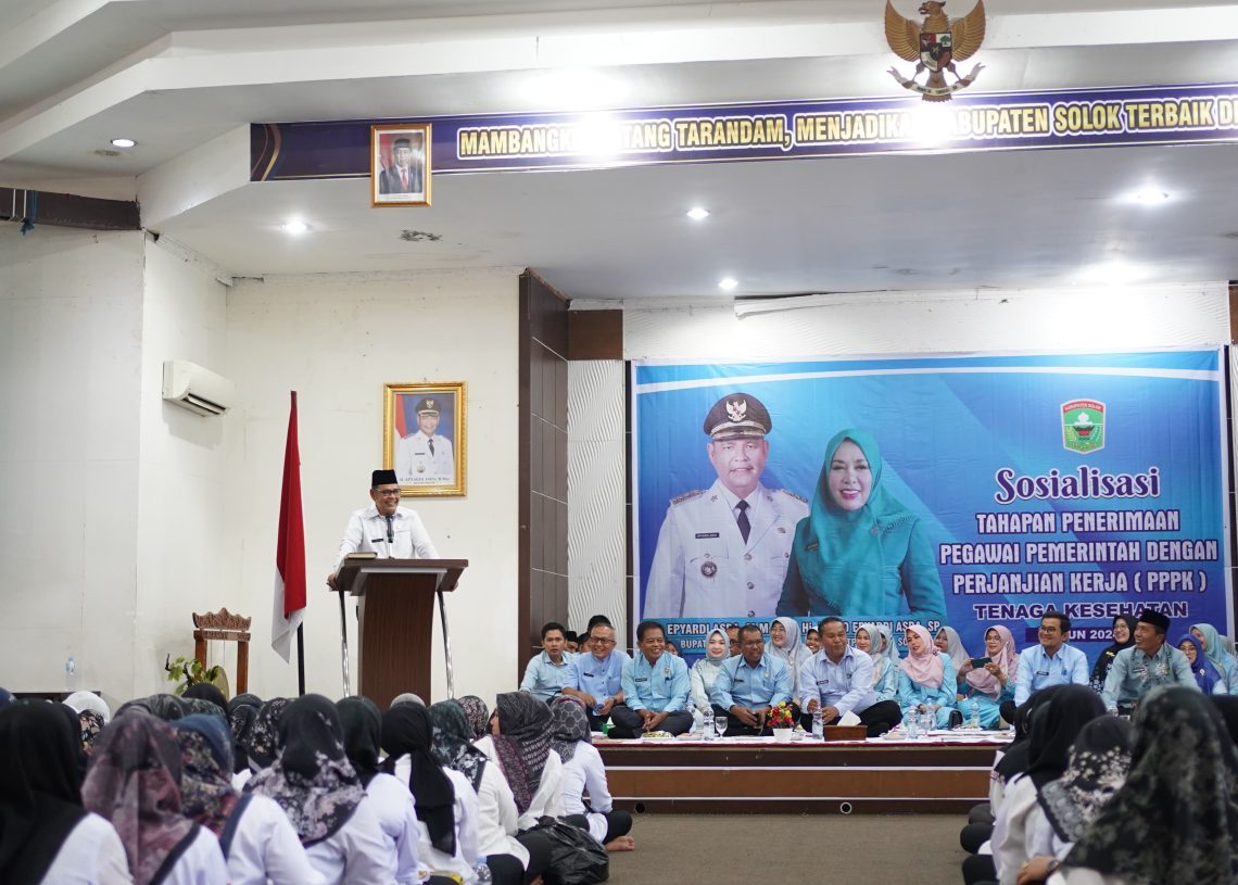 Sosialisasi Tahapan Penerimaan PPPK Epyardi Asda Sebut Target Pemkab Solok Pelayanan Mutlak