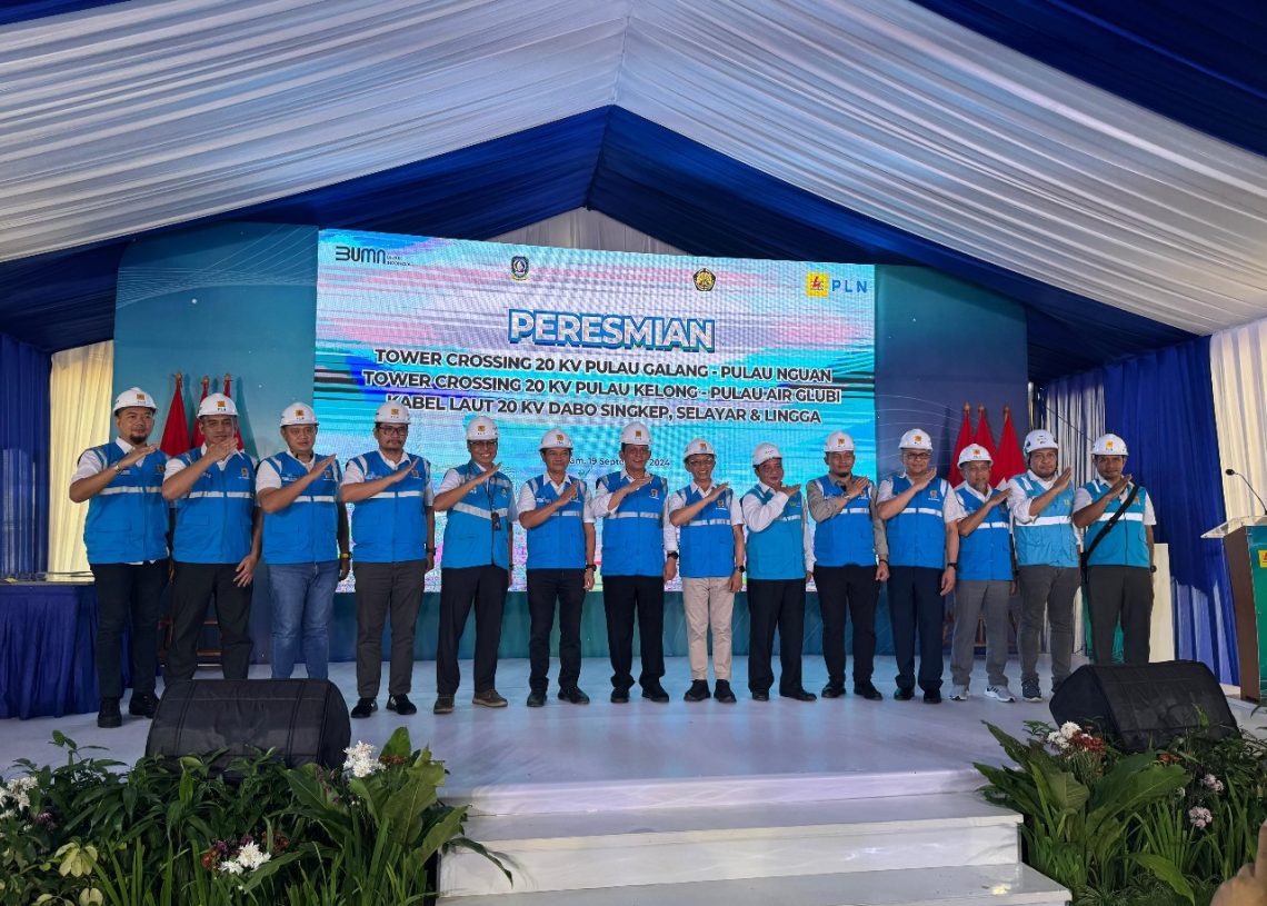 Hadirkan Komunikasi Tanpa Batas, PLN Icon Plus Sukseskan Peresmian Tower Crossing & Kabel Laut PLN 20KV Nguan, Air Glubi dan Dabo