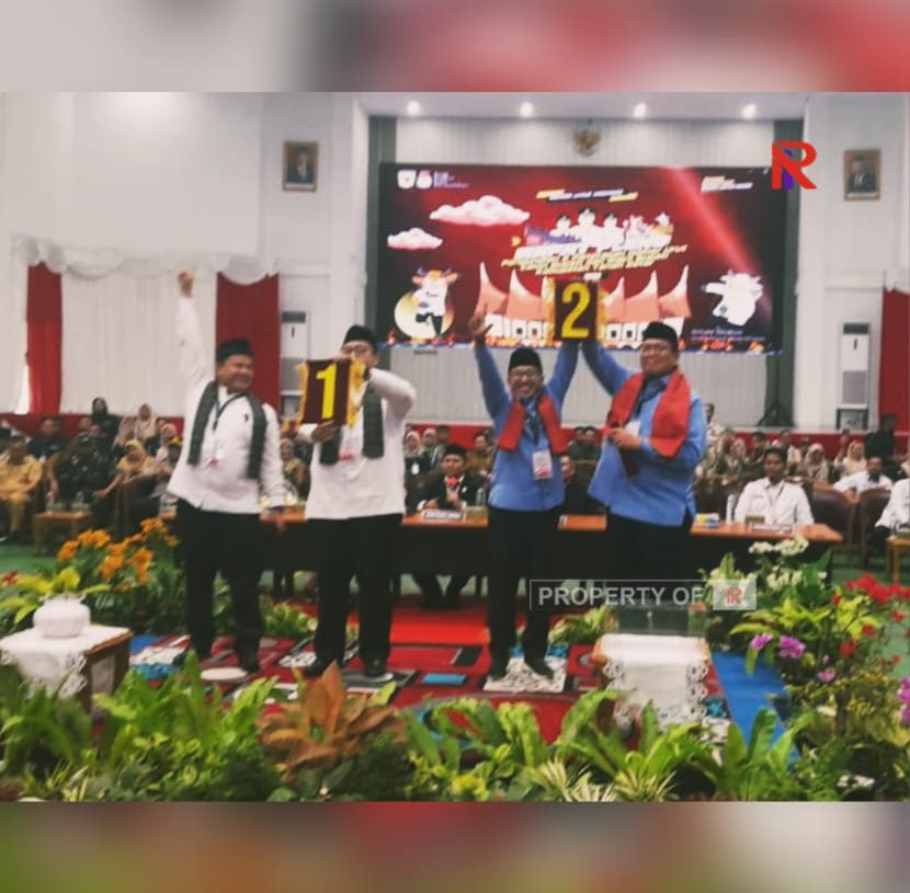 Nomor Urut Resmi Pasangan Calon Bupati dan Wakil Bupati Tanah Datar Pilkada 2024 Ditetapkan