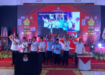 KPU Oku Selatan dan Sumsel Adakan Pleno Terbuka Pengundian Penetapan Nomor Urut Paslon dan Deklarasi Kampanye Damai 2024