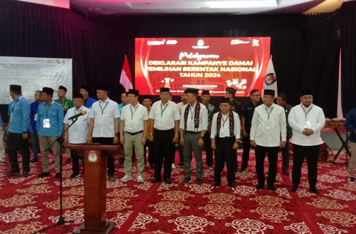 KPU Payakumbuh Laksanakan Deklarasi Kampanye Damai Pilkada Serentak 2024