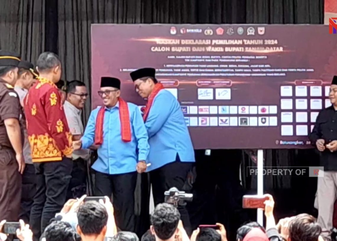 Eka-Fadly Serukan Kampanye Bermartabat dan Jauhi Hoaks di Pilkada Tanah Datar 2024