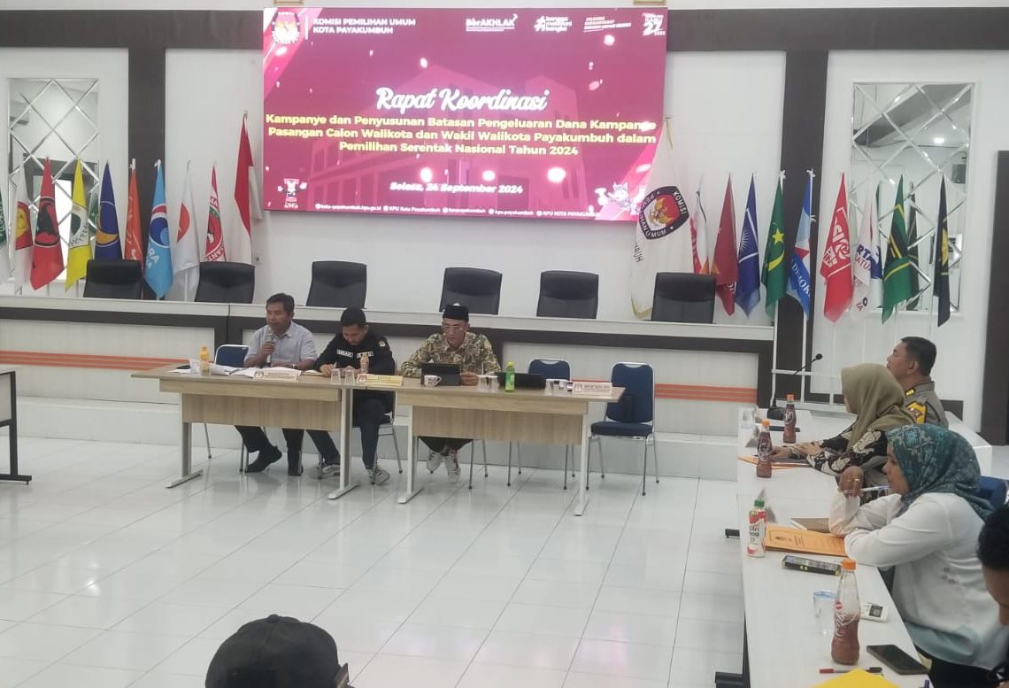 KPU Payakumbuh Adakan Rakor Kampanye dan Penyusunan Batasan Dana Kampanye