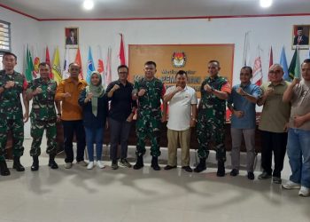 Danrem 032/Wrb Silaturahmi dengan Ketua dan Jajaran KPU Pasaman