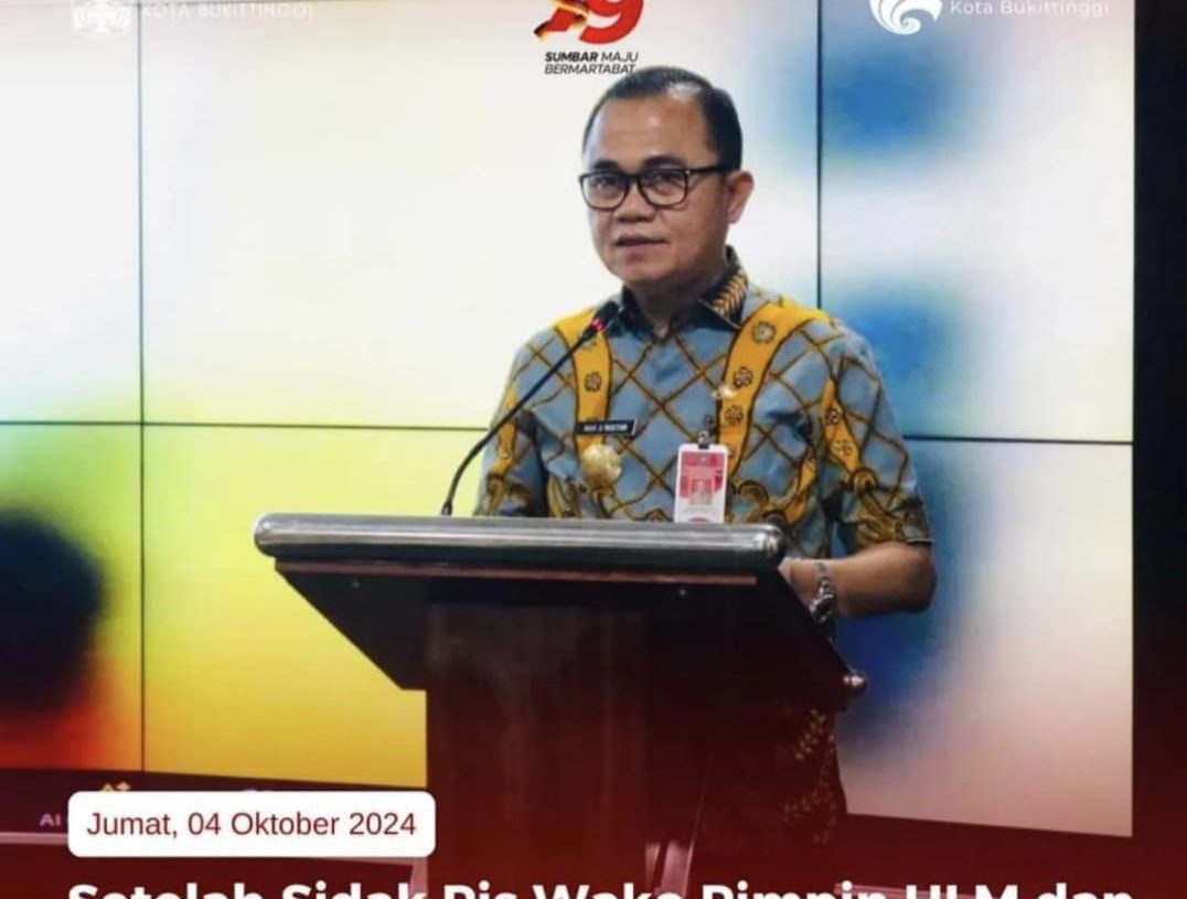 Sehabis Sidak Pjs Wako Pimpin HLM dan Capacity Building TPID Kota Bukittinggi