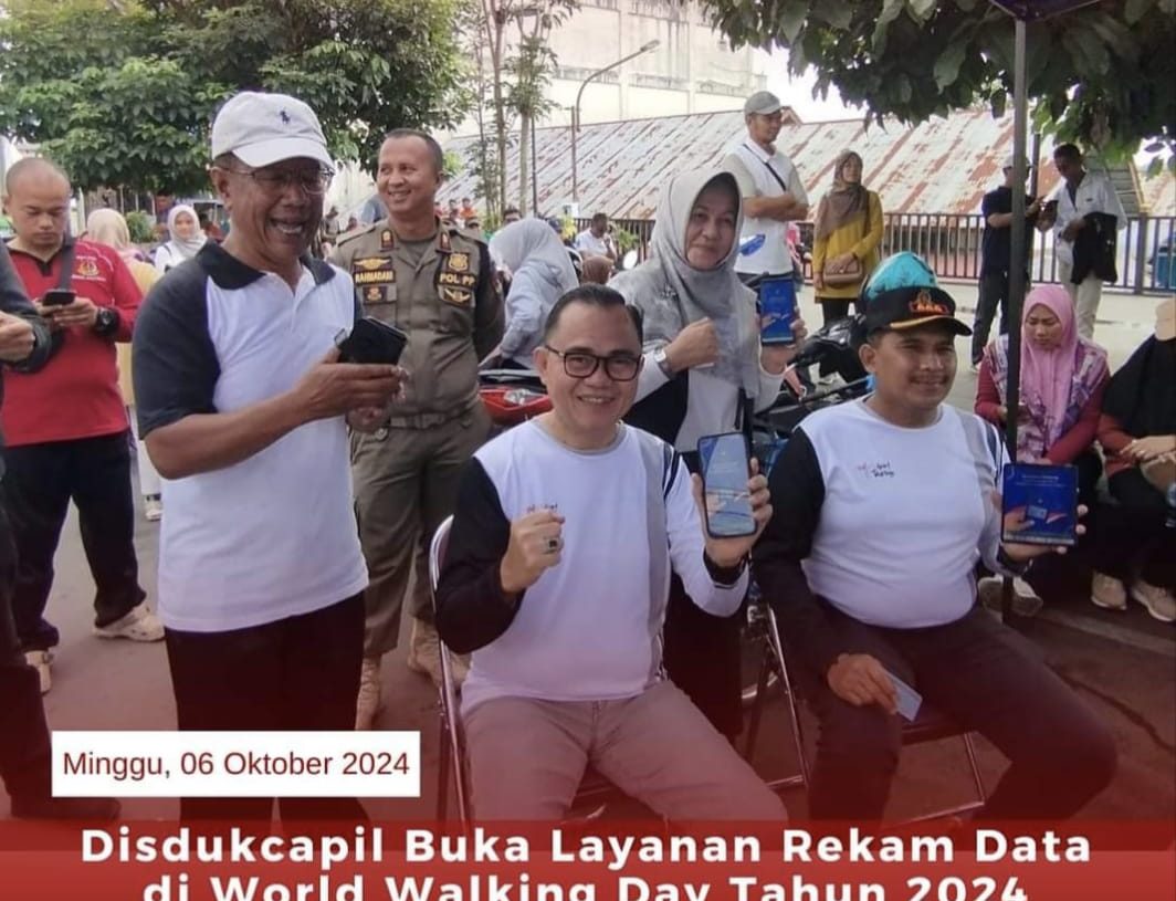 Disdukcapil Buka Layanan Rekam Data di World Walking Day Tahun 2024