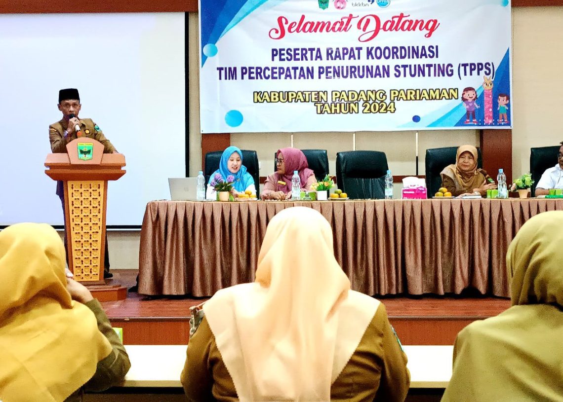 Buka Rakor TPPS, Asisten I Rudi Rahmad Berharap Target Penurunan 14% Tahun 2024 Terwujud
