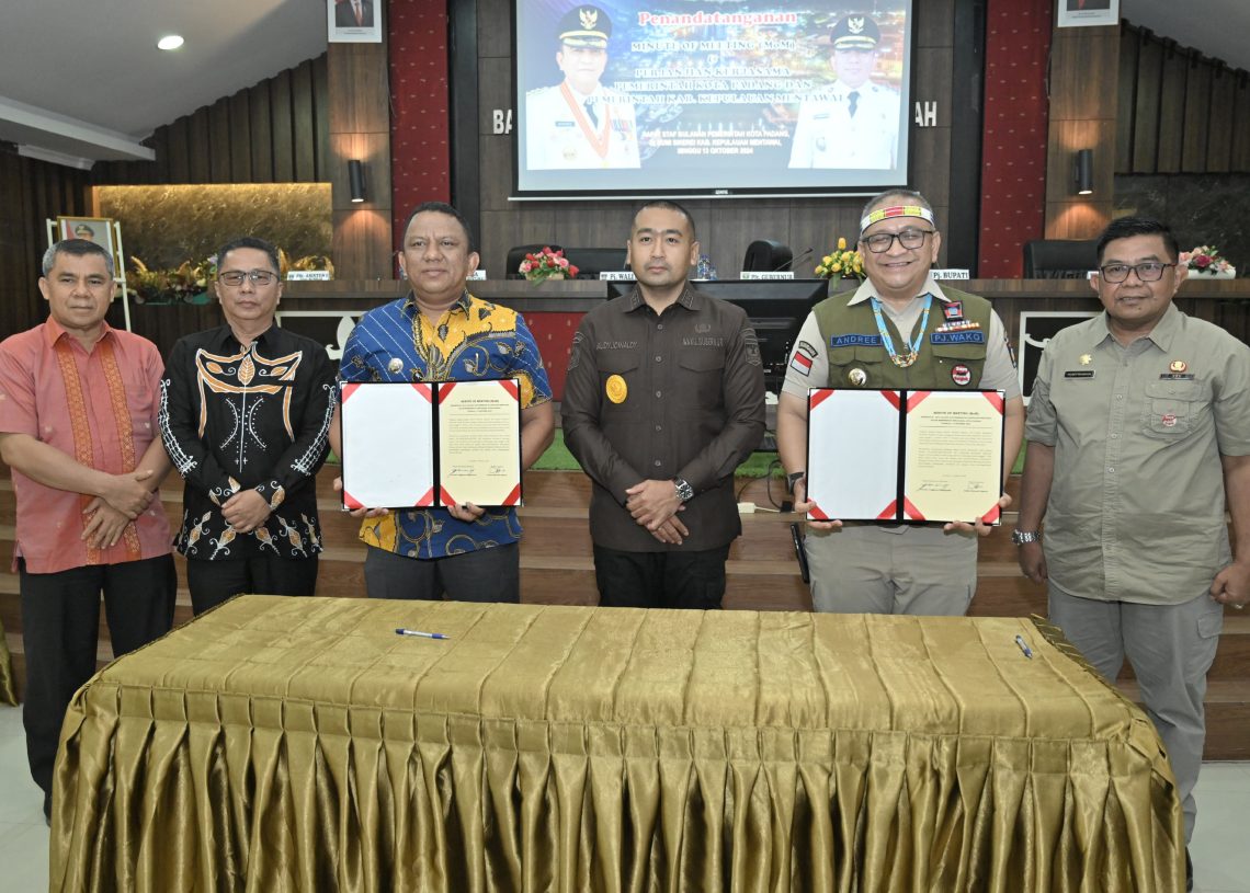 Pemko Padang Gelar Rapat Staf di Mentawai, Audy Joinaldy Apresiasi Kerjasama Antar Daerah di Sumbar