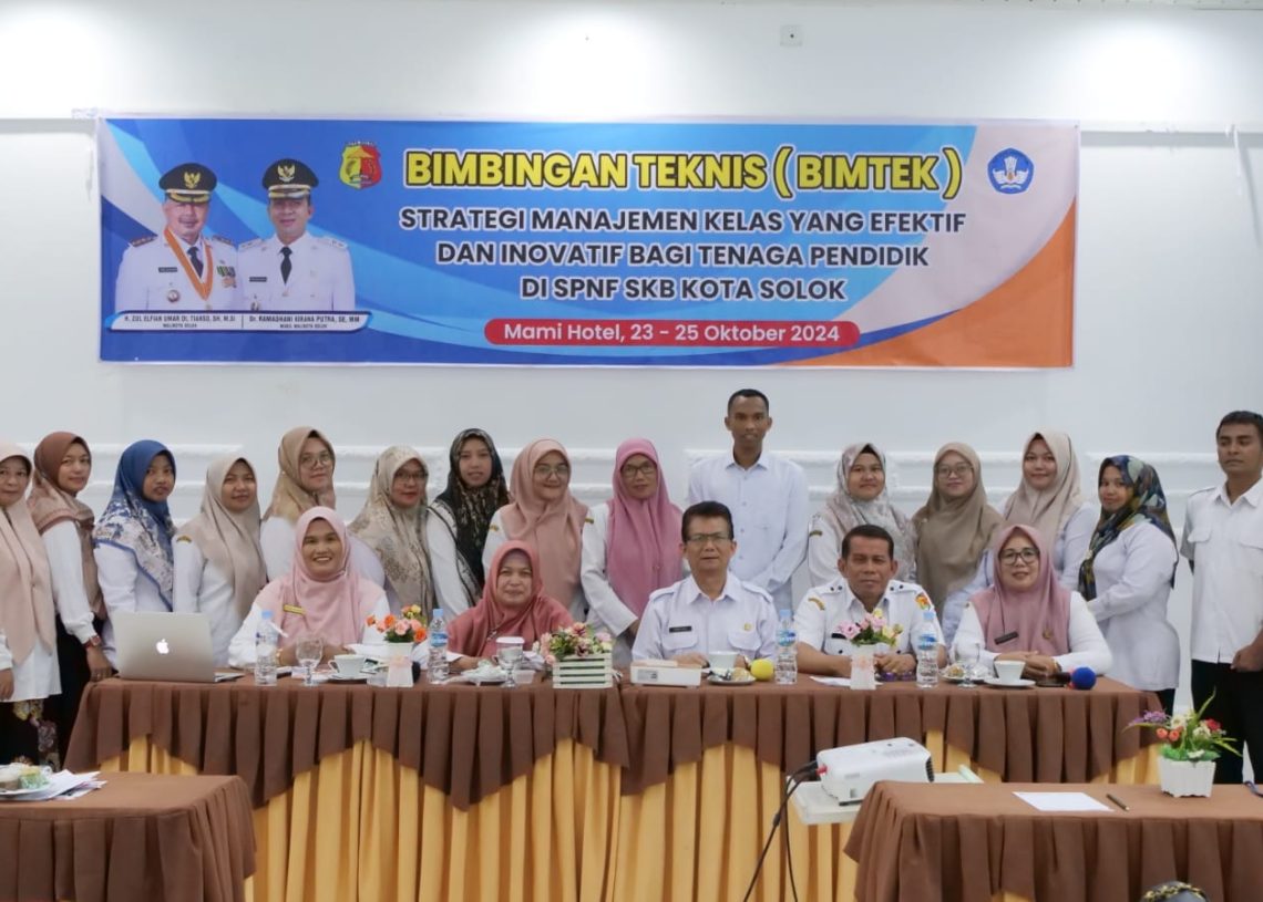 Tingkatkan Kemampuan Tenaga Pendidik, Dinas Pendidikan Kota Solok Gelar Bimtek pada SPNF-SKB