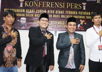 Jelang Debat Terbuka Putaran Kedua, KPU Kota Pariaman Adakan Konferensi Pers 