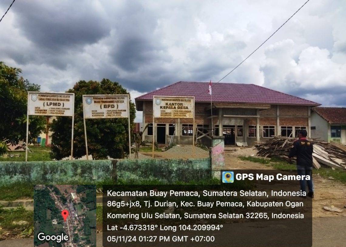 Carut Marut Pelayanan Desa Tanjung Durian, Sarana Prasarana Amburadul