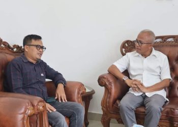 Pjs Bupati Pasaman H. Edi Dharma Sambut Kedatangan Ketua KPU Pasaman di Rumdis