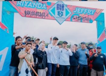 Hari Pahlawan, Bocil Bangun Pagi Warga Bersatu dengan Riyanda-Jefry Berolahraga