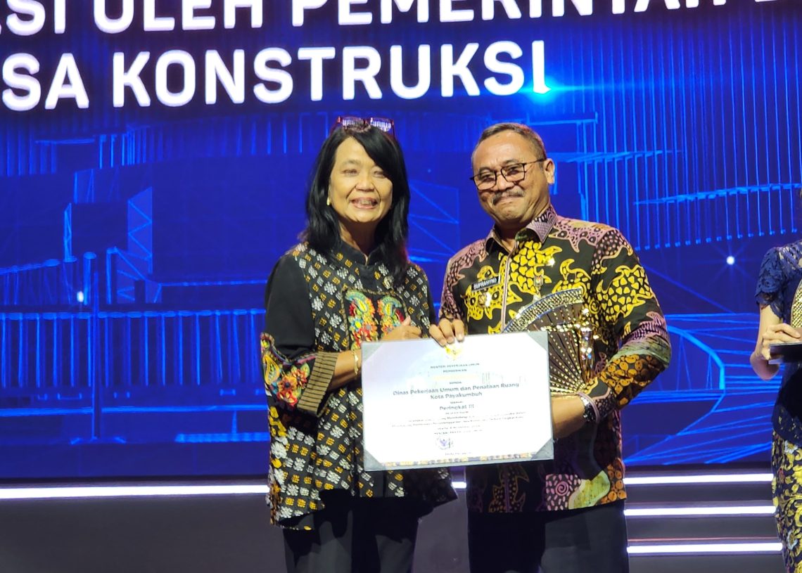 Membanggakan, Anugerah Konstruksi Indonesia Nobatkan Dinas PUPR Payakumbuh Peringkat III Nasional