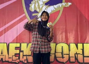 Membanggakan, Siswi SMPN 7 Sutera Torehkan Prestasi di Kejuaraan Taekwondo Championship Bupati Cup lll 