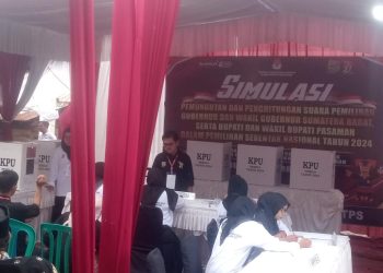 KPU Pasaman Gelar Kegiatan Simulasi Pemantapan Pemungutan dan Penghitungan Suara