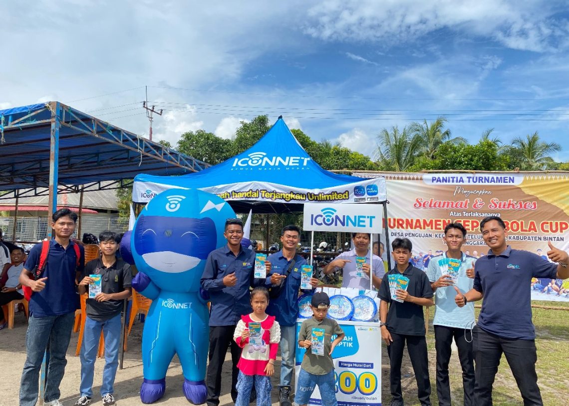 PLN Icon Plus Sumbagteng Meriahkan Turnamen Sepak Bola di Desa Pengujan Bintan