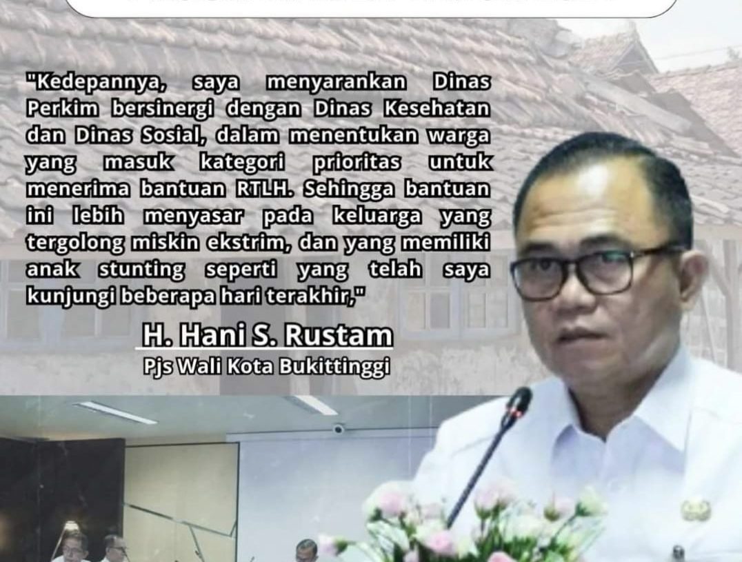Pemko Bukittinggi Realisasikan Program RTLH Tahun 2024