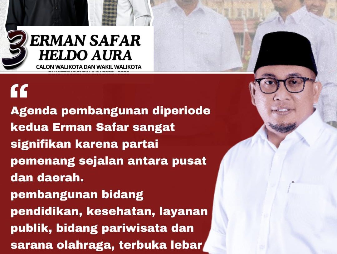 Karpet Merah untuk Program Kerja Periode Kedua Erman Safar, Andre : Sinergi Program Partai Pusat dan Daerah