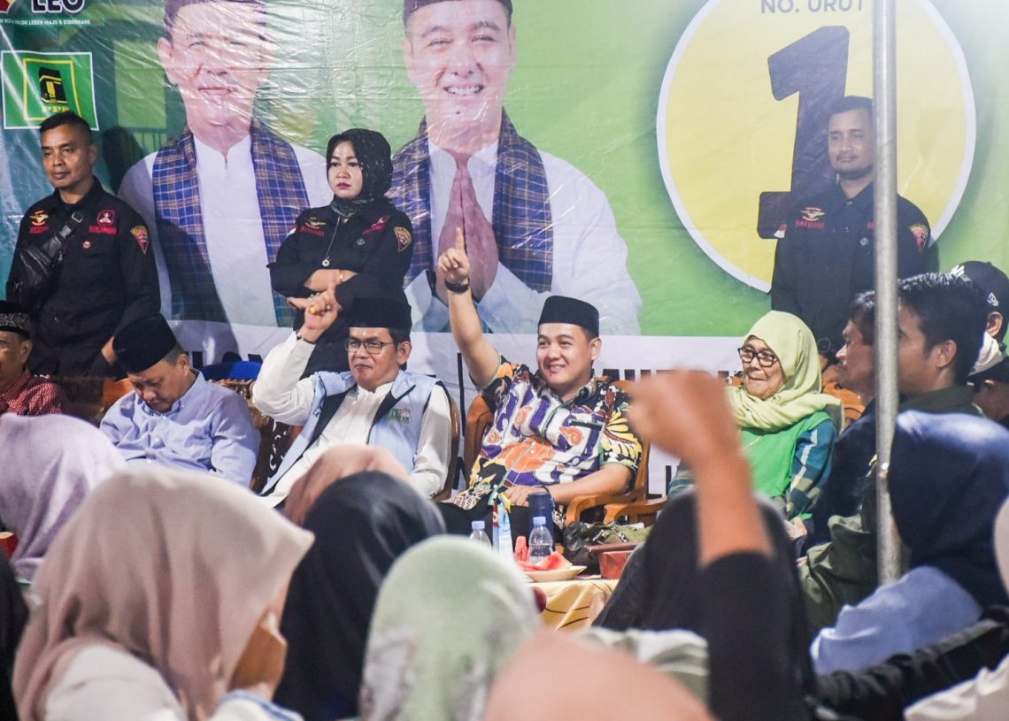 Walau Hujan, Tak Surutkan Antusias Masyarakat Nan Balimo dan Laing Hadiri Kampanye Paslon 01