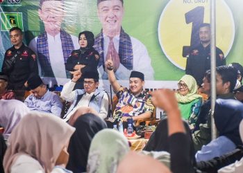 Walau Hujan, Tak Surutkan Antusias Masyarakat Nan Balimo dan Laing Hadiri Kampanye Paslon 01