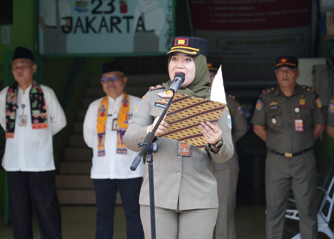 Satpol PP Grogol Petamburan Gelar Goes To School di SMA 23 Jakarta Barat