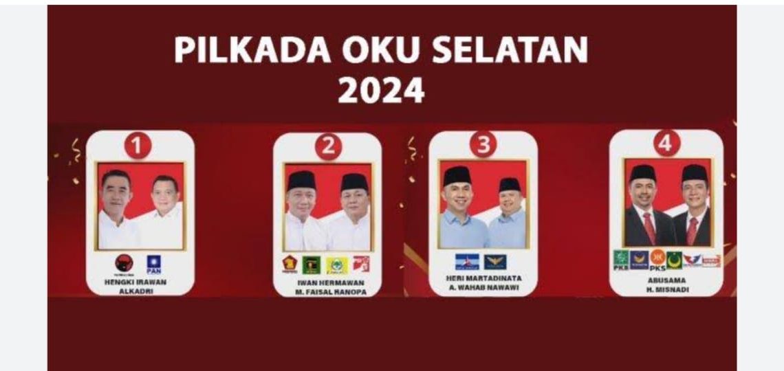Paslon Nomor Urut 4 Abusama-Misnadi Unggul di Quick Count Pilkada Oku Selatan