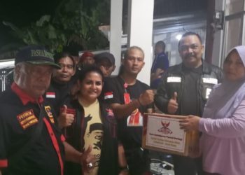 Kesekjenan DPP GRIB Jaya Berikan Bantuan Logistik Korban Banjir Bandang dan Longsor di Sukabumi