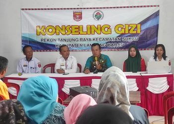 Pemerintah Pekon Tanjung Raya Kecamatan Sukau Gelar Konseling Gizi dan Kesehatan Masyarakat