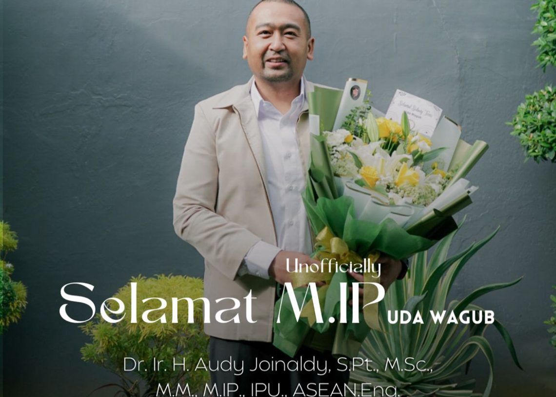 Audy Joinaldy Tambah Raihan Gelar dengan Rekor MURI sebagai Kepala Daerah Pemilik Gelar Akademik Terbanyak