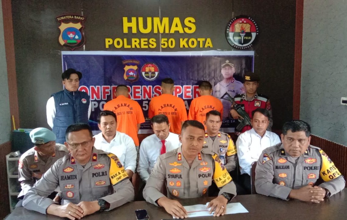 Keberhasilan Kepolisian Resor 50 Kota Ungkap Sejumlah Kasus Sepanjang Tahun 2024