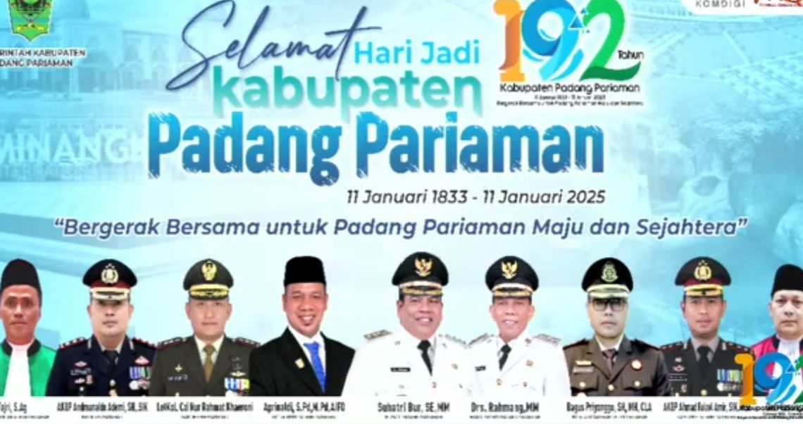 DPRD Padang Pariaman Gelar Paripurna HUT Kabupaten Padang Pariaman ke 192