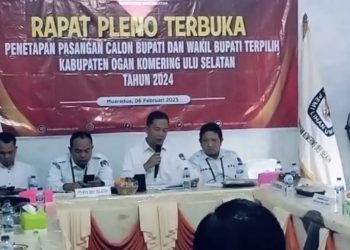 KPU OKU Selatan Tetapkan Pasangan Bupati dan Wakil Bupati Terpilih Usai Sidang Putusan Sengketa di MK