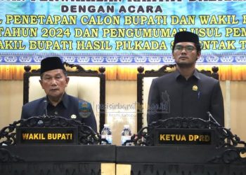 DPRD Pesisir Barat Umumkan Paslon Dedi Irawan dan Irawan Topani sebagai Bupati dan Wakil Bupati Terpilih