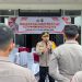 Kapolres Dharmasraya Pimpin Apel Pembukaan Orientasi dan Tradisi Penyambutan Perwira dan Bintara Baru