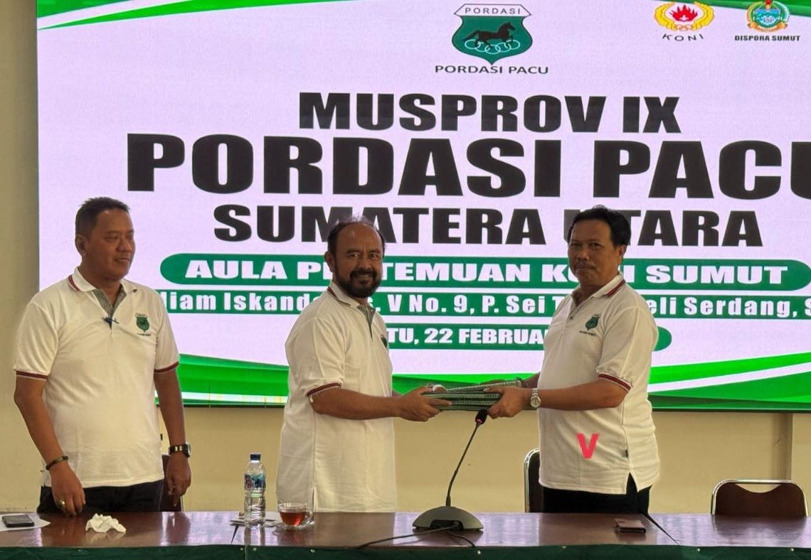 S Firdaus Tarigan Terpilih Jadi Ketua Pengprov Pordasi Pacu Sumut 2024-2029 di Musprov IX