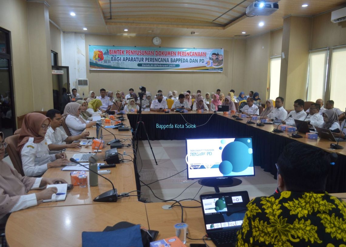 Bapedda Kota Solok Selenggarakan Bimtek Penyusunan RPJMD dan Renstra