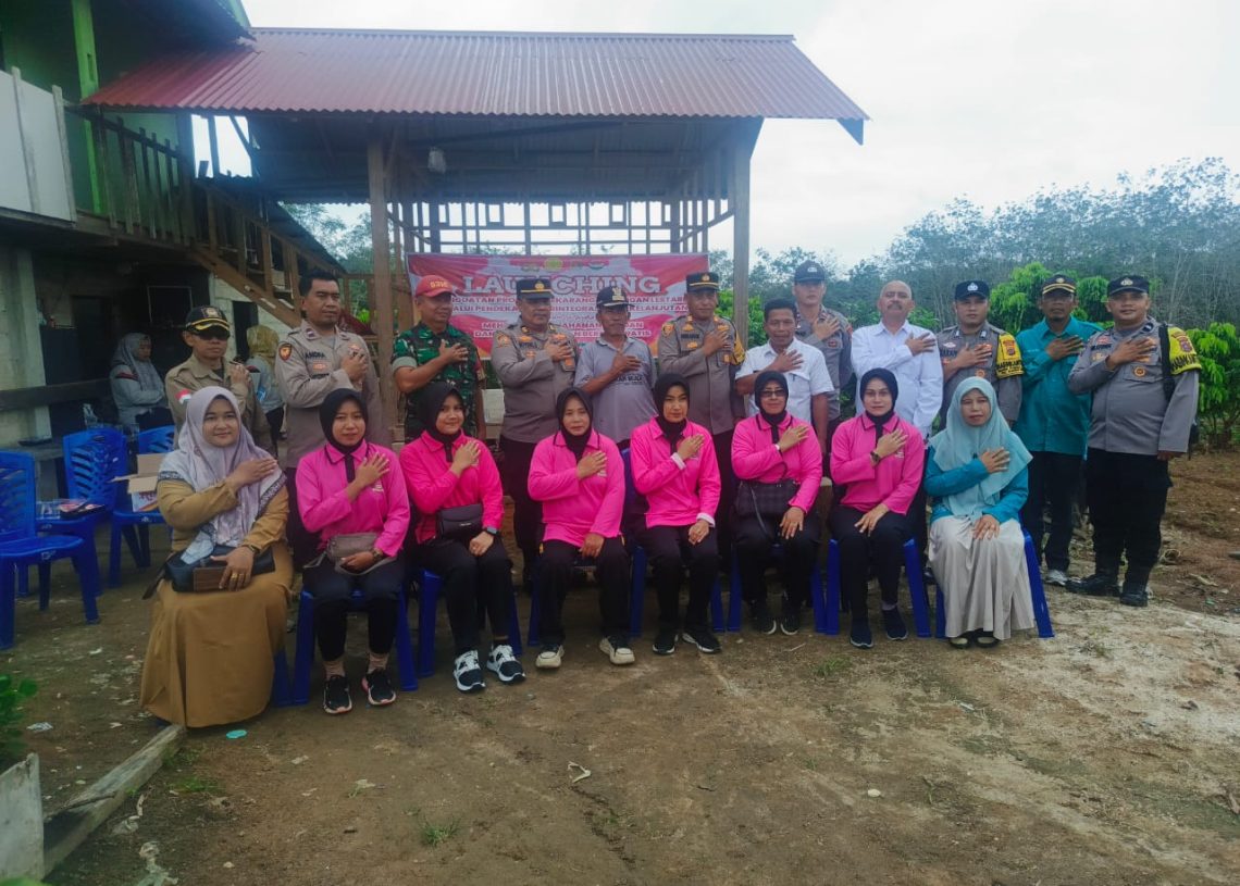 Sukseskan Makan Bergizi Gratis, Polsek Sungai Rumbai Gelar Launching Penguatan Program PPL