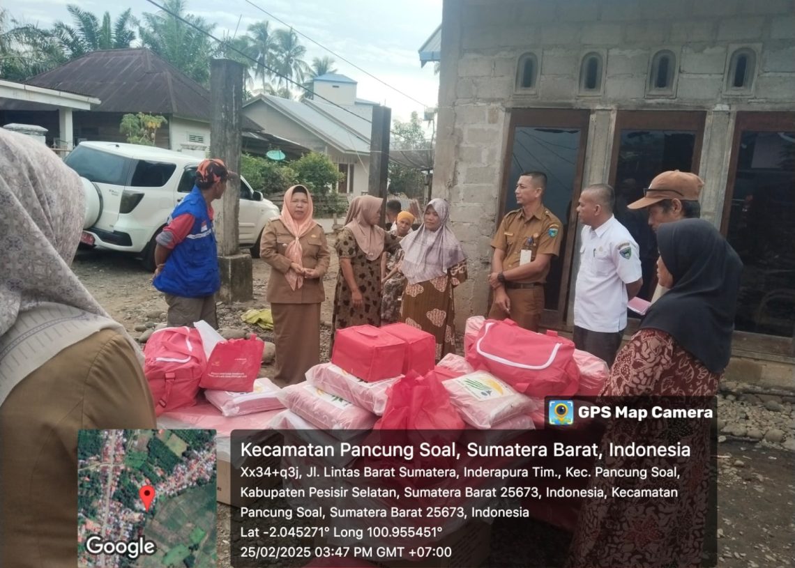 Pemkab Pesisir Selatan Kembali Salurkan Logistik untuk Korban Kebakaran di Kampung Lubuk Pandan