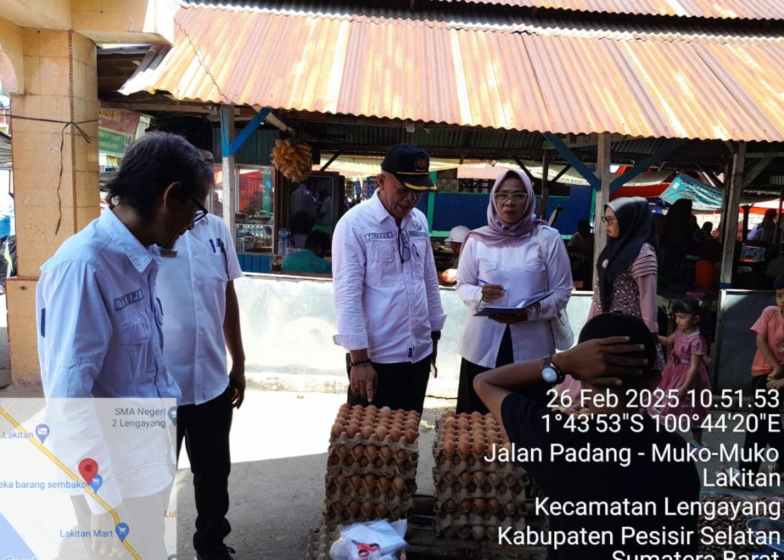 Dinas Perikanan dan Pangan Pessel Tinjau Harga Sembako dan Bahan Pangan Jelang Ramadhan 1446 H