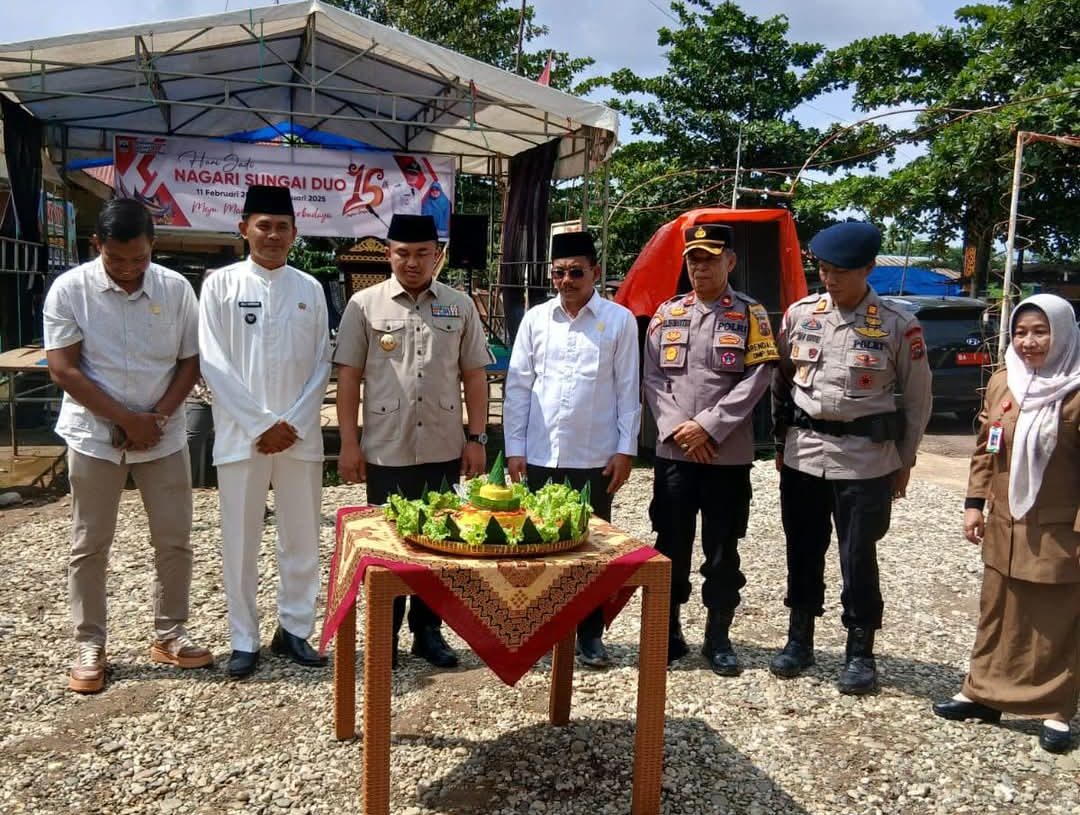 Wakil Pimpinan DPRD Kabupaten Dharmasraya Hadiri Hari Jadi Nagari Sungai Duo Ke-15