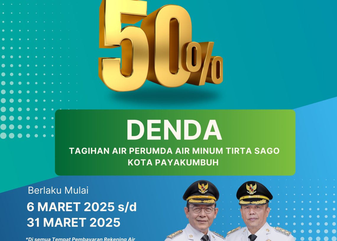 Pamtigo Kota Payakumbuh Ringankan Denda Keterlambatan Pembayaran hingga 50 Persen
