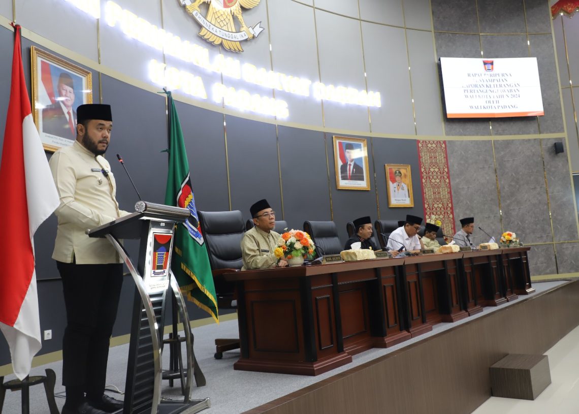 DPRD Kota Padang Gelar Rapat Paripurna Penyampaian LKPJ Wali Kota Tahun 2024